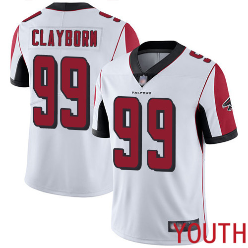 Atlanta Falcons Limited White Youth Adrian Clayborn Road Jersey NFL Football #99 Vapor Untouchable->atlanta falcons->NFL Jersey